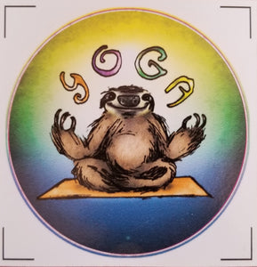 Yoga Sloth Sticker